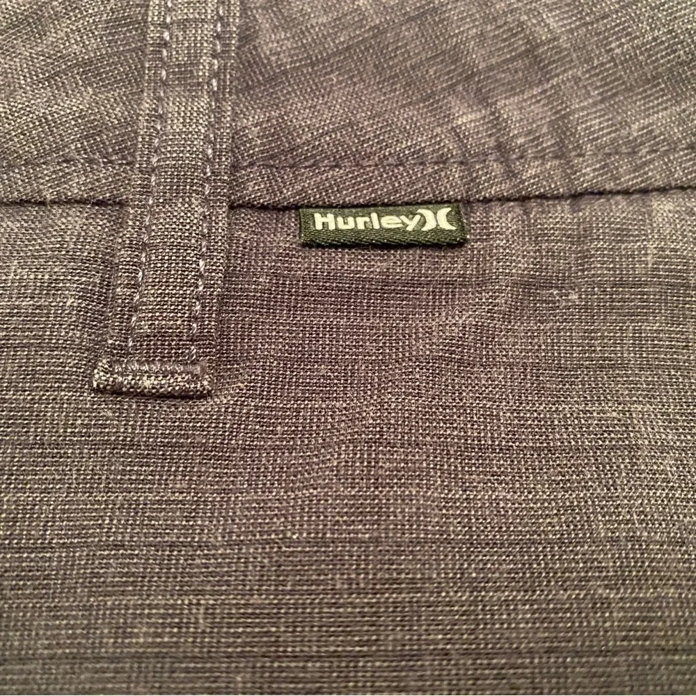 𝅺HURLEY Horizontal Stripes Gray Shorts Men Size 30
